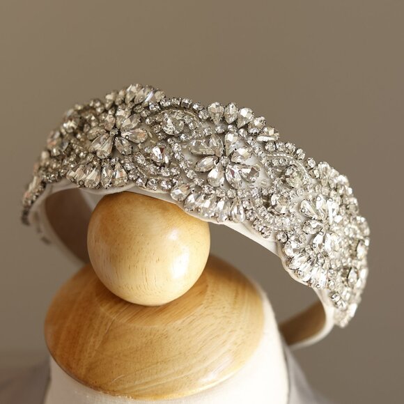 Gorgeous Rhinestone Hair Band Special Occasion Bridal Flower Girl Bridesmaids